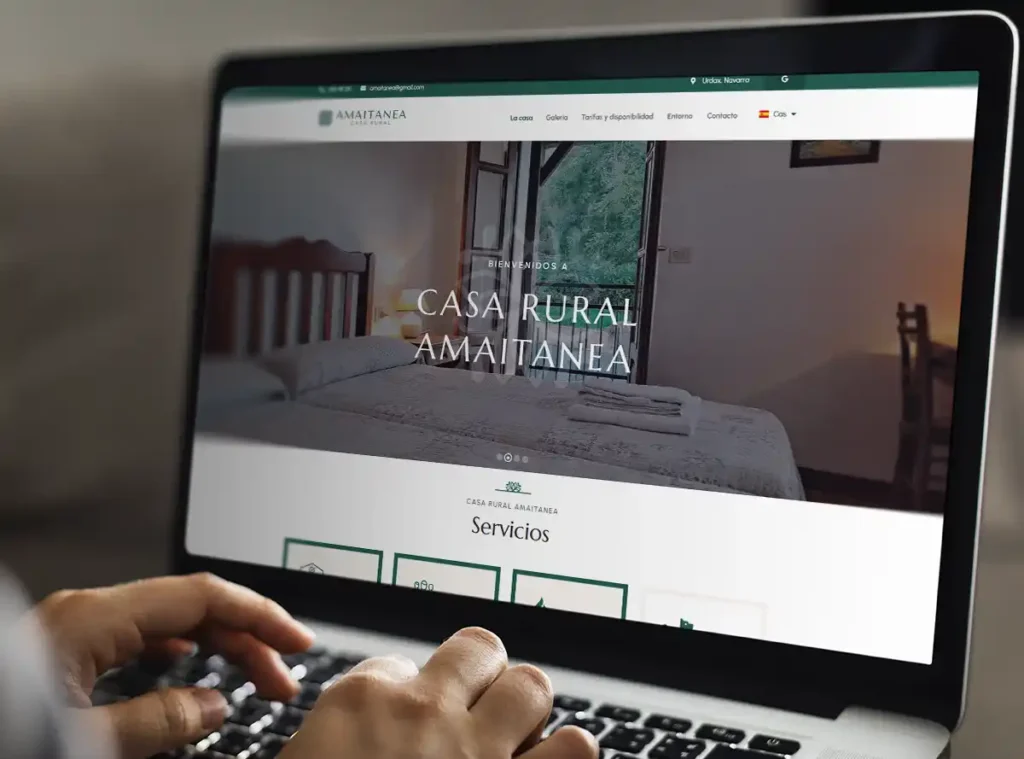 Diseño web Navarra - Casa rural Amaitenea