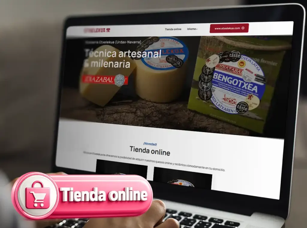 Diseño web Navarra - Tienda online Quesería Etxelekua